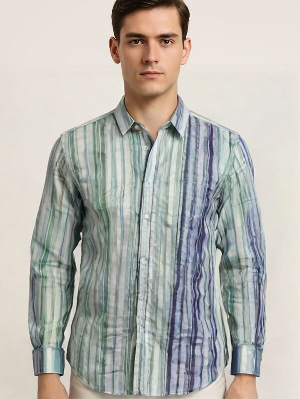 Casual Button-Down Shirt - Grey