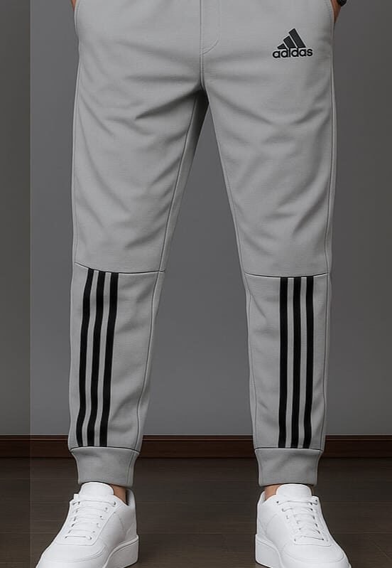 Adidas Essentials 3-Stripes Joggers – Grey - Lobar